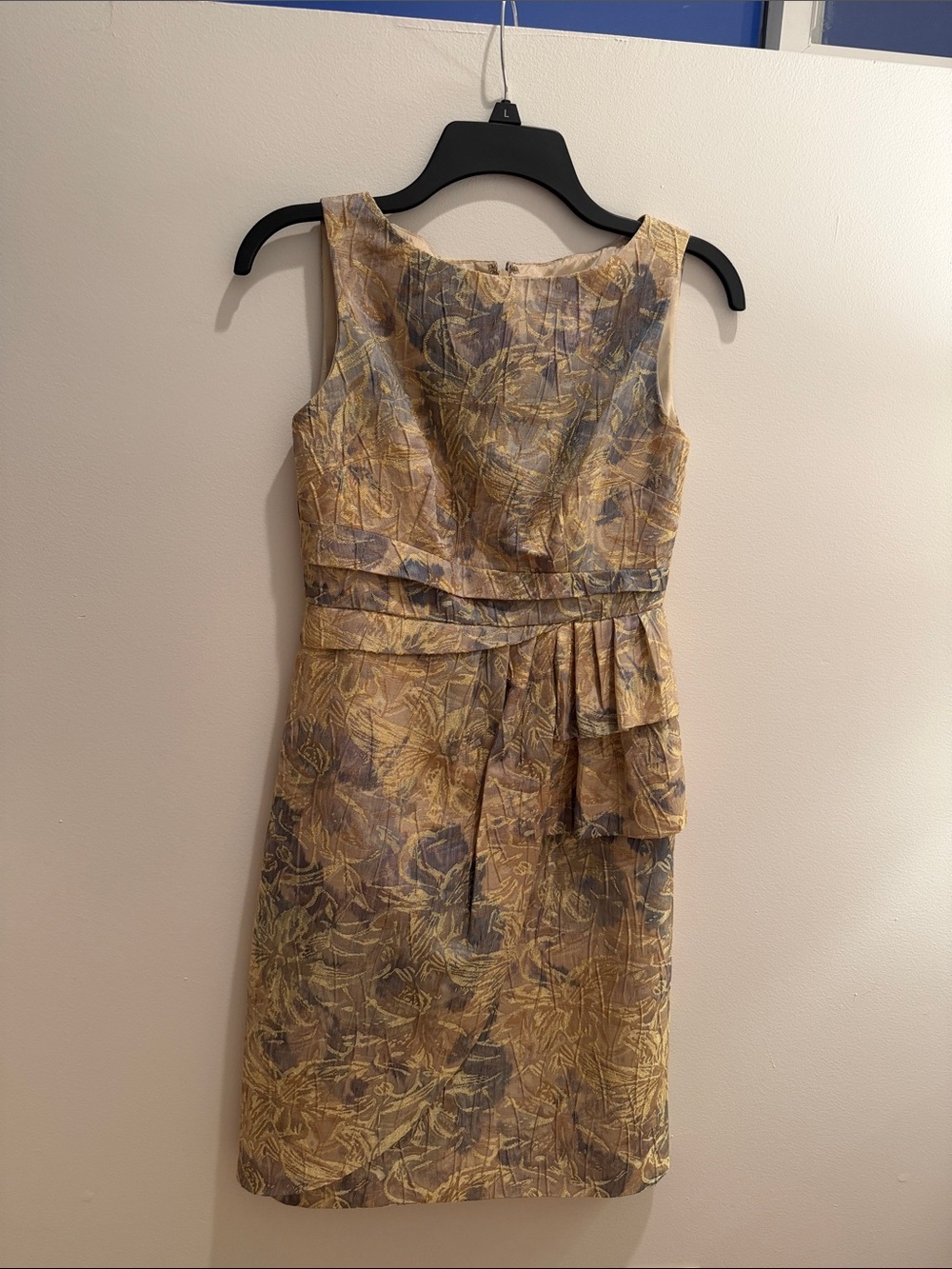 Gold Metallic Sheath Dress